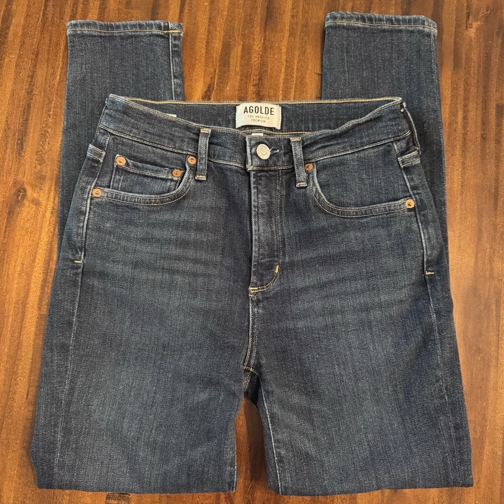 AGOLDE Women's Skinny Jeans Dark Wash Size 27 EUC